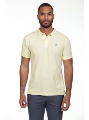 The Time of Bocha Koszulka polo w kolorze żółtym rozmiar: L. Żółte koszulki polo The Time of Bocha, l, bez wzorów, z bawełny, bez kołnierzyka, bez ramiączek. Za 86.99 zł.