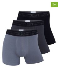 CR7 Bokserki (3 pary) w kolorze szarym, antracytowym i czarnym rozmiar: L. Czarne bokserki CR7, l, bez wzorów. Za 73.99 zł.