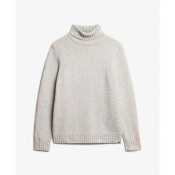 Sweter z golfem Superdry. Szare golfy Superdry, m, bez wzorów, bez ramiączek. Za 408.95 zł.