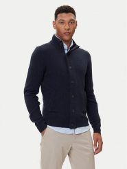 Barbour Kardigan Essential Elbow-Patch MKN0731CH51 Granatowy Regular Fit. Niebieskie swetry rozpinane Barbour, l, bez wzorów, z wełny, bez kołnierzyka, bez ramiączek. Za 639.99 zł.