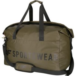 Torba sportowa TPU108 - khaki. Brązowe torby na ramię 4F, bez wzorów, z materiału, na ramię, bez dodatków. W wyprzedaży za 59.99 zł.