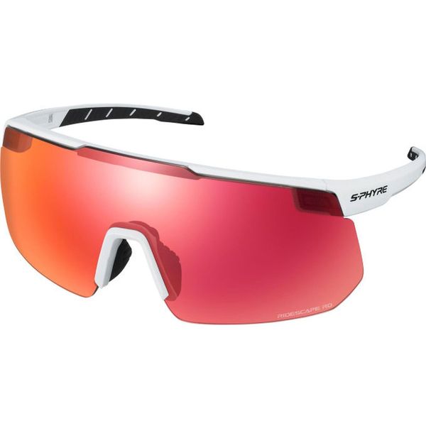 Okulary S-PHYRE 2 Ridescape Road , Matte Extra White. Czerwone okulary przeciwsłoneczne Shimano. Za 772.90 zł.