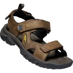 Buty do chodzenia męskie Keen Sandały Męskie Targhee Iii Open Toe Bisonmul. Brązowe sandały Keen, z materiału, z otwartym noskiem, bez zapięcia. Za 654.00 zł.