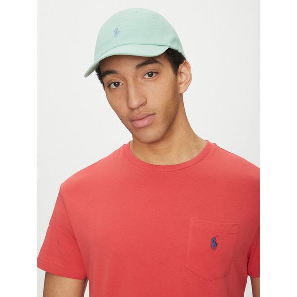 Czapka z daszkiem Polo Ralph Lauren. Zielone czapki z daszkiem Polo Ralph Lauren, bez wzorów. Za 219.99 zł.