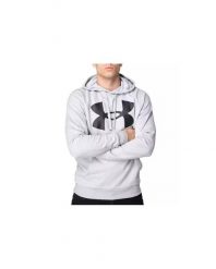 Bluza z kapturem Under Armour Rival Fleece Big Logo. Czarne bluzy z kapturem Under Armour, m, bez wzorów, z bawełny, z kapturem. Za 235.40 zł.