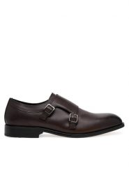 BOSS Półbuty Limber 50536161 Brązowy. Brązowe eleganckie półbuty Boss, bez wzorów, ze skóry, bez obcasa, bez zapięcia. Za 869.99 zł.