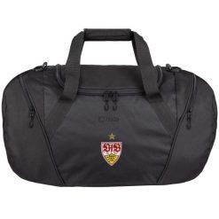 Torba sportowa VfB Stuttgart 2021/22. Czarne torby na ramię JAKO, bez wzorów, z materiału, na ramię, duże, bez dodatków. Za 206.63 zł.