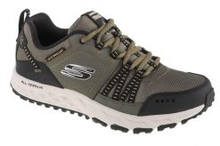 Buty trekkingowe Skechers Escape Plan. Zielone buty turystyczne Skechers, na jesień, bez wzorów, z dzianiny, przed kostkę, bez zapięcia, trekkingowe. Za 349.99 zł.