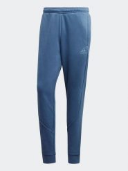 Adidas Spodnie dresowe "RECBOS" w kolorze niebieskim rozmiar: XS. Niebieskie spodnie treningowe długie Adidas, xs, bez wzorów, z dresówki. Za 104.95 zł.