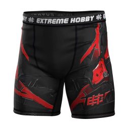 Spodenki Vale Tudo do MMA męskie EXTREME HOBBY IRON FORCE. Czerwone odzież kompresyjna EXTREME HOBBY, m, bez wzorów, z elastanu. Za 179.00 zł.