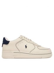 Polo Ralph Lauren Sneakersy Masters CRT 809P15490001 Kremowy. Białe buty sportowe casual Polo Ralph Lauren, bez wzorów, ze skóry, bez zapięcia. Za 689.99 zł.