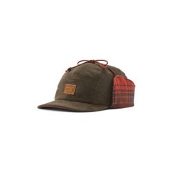 Czapka z daszkiem męska Range Earflap Cap. Czerwone czapki z daszkiem Patagonia, bez wzorów. Za 134.99 zł.