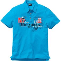 Shirt polo Regular Fit bonprix turkusowy. Niebieskie koszulki polo marki bonprix, polo. Za 27.99 zł.