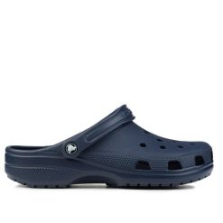 Klapki męskie Crocs CLASSIC. Niebieskie klapki Crocs, z materiału. Za 158.00 zł.