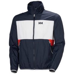 Kurtka wodoodporna Helly Hansen Koster. Niebieskie kurtki przeciwdeszczowe Helly Hansen, m, bez wzorów, bez kaptura. Za 516.00 zł.