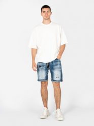 Xagon Szorty "Denim Shorts" | MR 231 | Mężczyzna | Niebieski. Niebieskie szorty Xagon, m, bez wzorów, z bawełny, rockowe. W wyprzedaży za 459.00 zł.