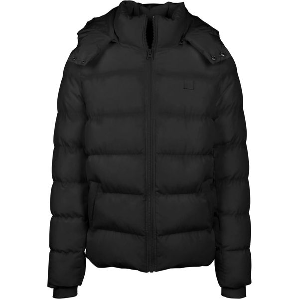 Męska Kurtka Puchowa Z Kapturem. Czarne kurtki Urban Classics, m, bez wzorów, z materiału, z kapturem. Za 290.99 zł.