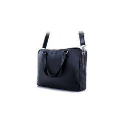 Czarna elegancka męska torba na ramię brodrene bl13, Kolor wnętrza: Czerwony. Torby na laptopa marki Brødrene. Za 395.00 zł.