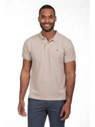 The Time of Bocha Koszulka polo w kolorze beżowym rozmiar: XL. Brązowe koszulki polo The Time of Bocha, xl, bez wzorów, z bawełny, bez kołnierzyka, bez ramiączek. Za 86.99 zł.