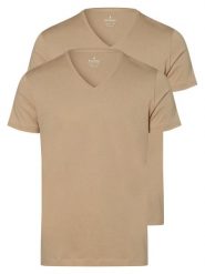 Ragman podkoszulki z krótkim rękawem pakowane po 2 szt. Mężczyźni Dżersej beżowy, XXXL. Brązowe podkoszulki Ragman, m, bez wzorów, z dżerseju, bez ramiączek. Za 179.95 zł.