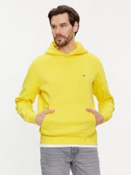 Tommy Hilfiger Bluza Flag Logo MW0MW34266 Żółty Regular Fit. Żółte bluzy Tommy Hilfiger, m, bez wzorów, z bawełny, bez kaptura. Za 239.99 zł.