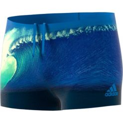 Kąpielówki w kolorze niebiesko-zielonym. Kąpielówki adidas Swim. W wyprzedaży za 85.95 zł.