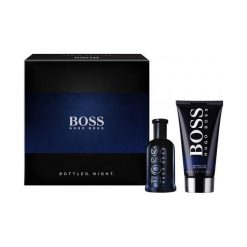 HUGO BOSS Bottled Night Zestaw dla mężczyzn EDT 100ml + Żel pod prysznic 100ml. Zestawy kosmetyków marki HUGO BOSS. Za 217.17 zł.
