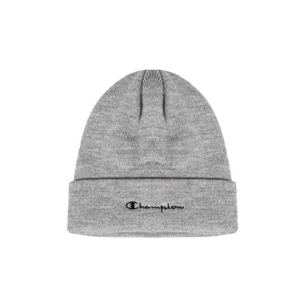Czapka outdoor zimowa unisex Beanie. Szare czapki zimowe Champion, bez wzorów. Za 49.00 zł.