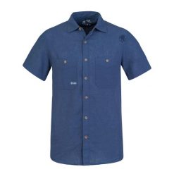 Koszula Rafiki Jam. Niebieskie koszule RAFIKI, bez wzorów, bez kołnierzyka, bez ramiączek. Za 437.00 zł.