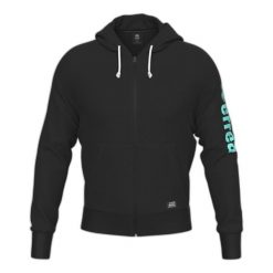 Sweat zapinany na zamek błyskawiczny z kapturem Errea Essential. Czarne bluzy ERREA, m, bez wzorów, z kapturem. W wyprzedaży za 165.50 zł.