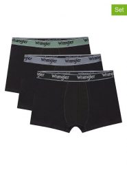 Wrangler Bokserki (3 pary) "Harry" w kolorze czarnym rozmiar: L. Czarne bokserki Wrangler, l, bez wzorów. Za 73.95 zł.
