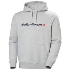 Bluza Helly Hansen Core Graphic. Szare bluzy z kapturem Helly Hansen, na lato, m, bez wzorów, z bawełny, z kapturem. Za 379.00 zł.