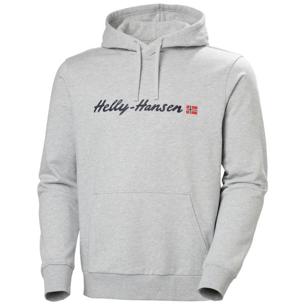 Bluza Helly Hansen Core Graphic. Szare bluzy z kapturem Helly Hansen, na lato, m, bez wzorów, z bawełny, z kapturem. Za 379.00 zł.
