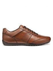 Geox Skórzane sneakersy "Wells" w kolorze jasnobrązowym rozmiar: 45. Brązowe buty sportowe casual Geox, bez wzorów, z materiału, bez zapięcia. Za 272.95 zł.