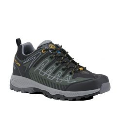 Buty trekkingowe męskie TREZETA Thunder z membraną WP. Czarne buty trekkingowe TREZETA, bez wzorów, bez zapięcia, trekkingowe. Za 399.90 zł.