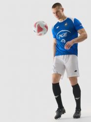 4F Koszulka klubowa z sezonu 22/23 męska 4F x Stal Mielec - multikolor XS. Białe t-shirty 4F, m, z aplikacjami, z dzianiny, bez kołnierzyka, bez ramiączek. W wyprzedaży za 99.99 zł.