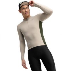 Męska koszulka rowerowa gravel z długim rękawem Kolarstwo Siroko GM3 Dempster. Brązowe bluzy SIROKO, m, bez wzorów, z materiału, bez kaptura. Za 297.00 zł.