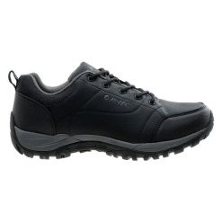 Buty outdoorowe męskie Hi-Tec Canori Low - czarne, Rozmiar buta 46. Czarne buty trekkingowe Hi-tec, bez wzorów, bez zapięcia. W wyprzedaży za 144.99 zł.
