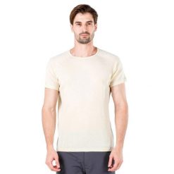 Koszulka męska 100% Merino (195 g/m²) z krótkim rękawem Woolona Berg. Białe bielizna termoaktywna WOOLONA, m, bez wzorów, bez ramiączek. W wyprzedaży za 261.00 zł.
