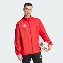 Kurtka Entrada 26 Multi. Czerwone kurtki Adidas, l, bez wzorów, z poliesteru. Za 121.99 zł.