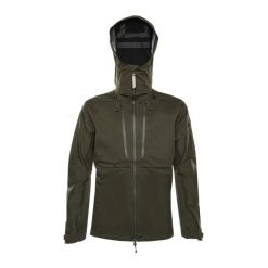 Kurtka przeciwdeszczowa męska Fjällräven Keb Eco-Shell. Zielone kurtki Fjällräven, l, bez wzorów, bez kaptura. Za 1,999.00 zł.