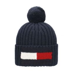 Tommy Hilfiger Czapka Męska Big Flag Beanie czarna r. uniwersalny (AM0AM03992 413). Czapki zimowe marki Tommy Hilfiger. Za 229.00 zł.