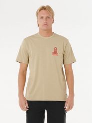 Rip Curl Koszulka "Vaporcool Search Stack" w kolorze beżowym rozmiar: L. Brązowe bezrękawniki Rip Curl, l, bez wzorów, z bawełny, bez kołnierzyka, bez ramiączek. Za 79.03 zł.