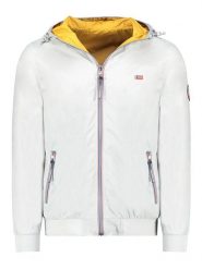 Geographical Norway Kurtka przejściowa "Arrivial" w kolorze białym rozmiar: XXL. Białe kurtki Geographical Norway, xxl, bez wzorów, bez kaptura. Za 144.92 zł.