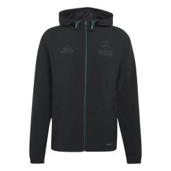Kurtka z dresu adidas Mercedes LOT. Czarne kurtki Adidas, s, bez wzorów, z dresówki, bez kaptura. Za 300.00 zł.