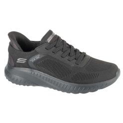 Buty sportowe Sneakersy męskie, Slip-Ins: BOBS Squad Chaos - Solid Step. Czarne buty sportowe casual Skechers, bez wzorów, bez zapięcia. Za 299.99 zł.