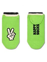 Happy Socks Skarpety-stopki w kolorze zielonym rozmiar: 36-40. Zielone skarpety Happy Socks, bez wzorów, ze splotem. Za 17.99 zł.