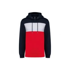 Bluza z kapturem Kariban. Białe bluzy z kapturem KARIBAN, l, bez wzorów, z bawełny, z kapturem. Za 234.50 zł.