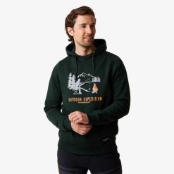 Bluza z kapturem Męska Swedemount Forest Hood. Zielone bluzy z kapturem SWEDEMOUNT, m, bez wzorów, z bawełny, z kapturem. Za 155.99 zł.
