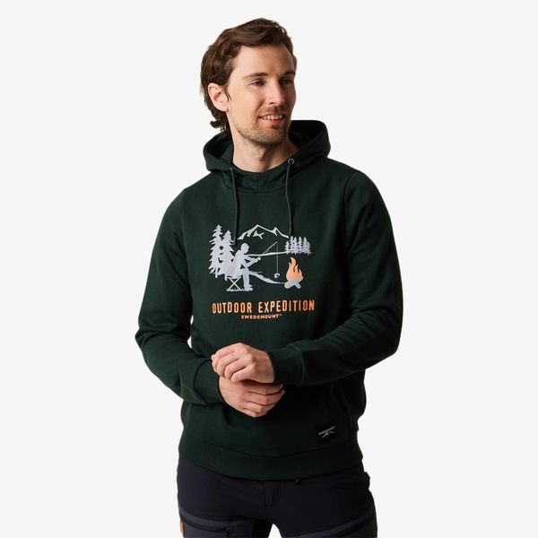 Bluza z kapturem Męska Swedemount Forest Hood. Zielone bluzy z kapturem SWEDEMOUNT, m, bez wzorów, z bawełny, z kapturem. Za 155.99 zł.